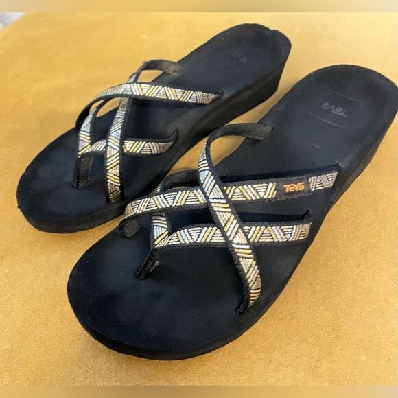TEVA Mush Mandalyn Wedge Sandals 9 - Picture 1 of 7